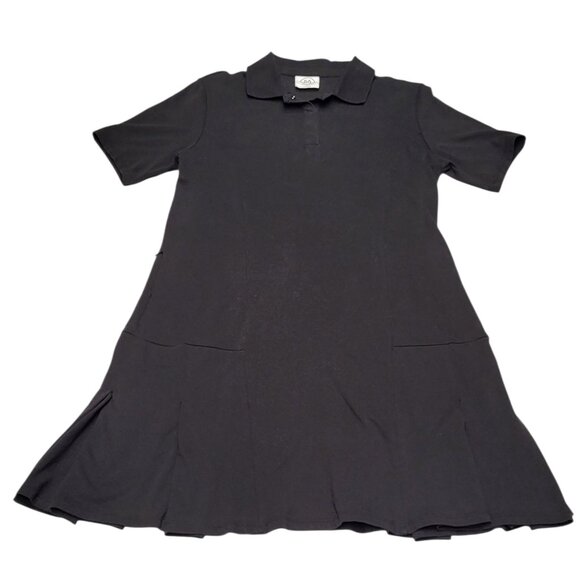 Sage Collective Pro Shop Tennis Dress Size Large Black Cotton Hidden Pockets - Picture 1 of 9
